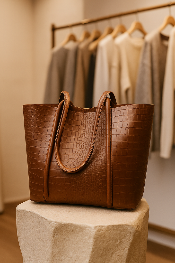 Betina™ - Croc Leather Shoulder Bag