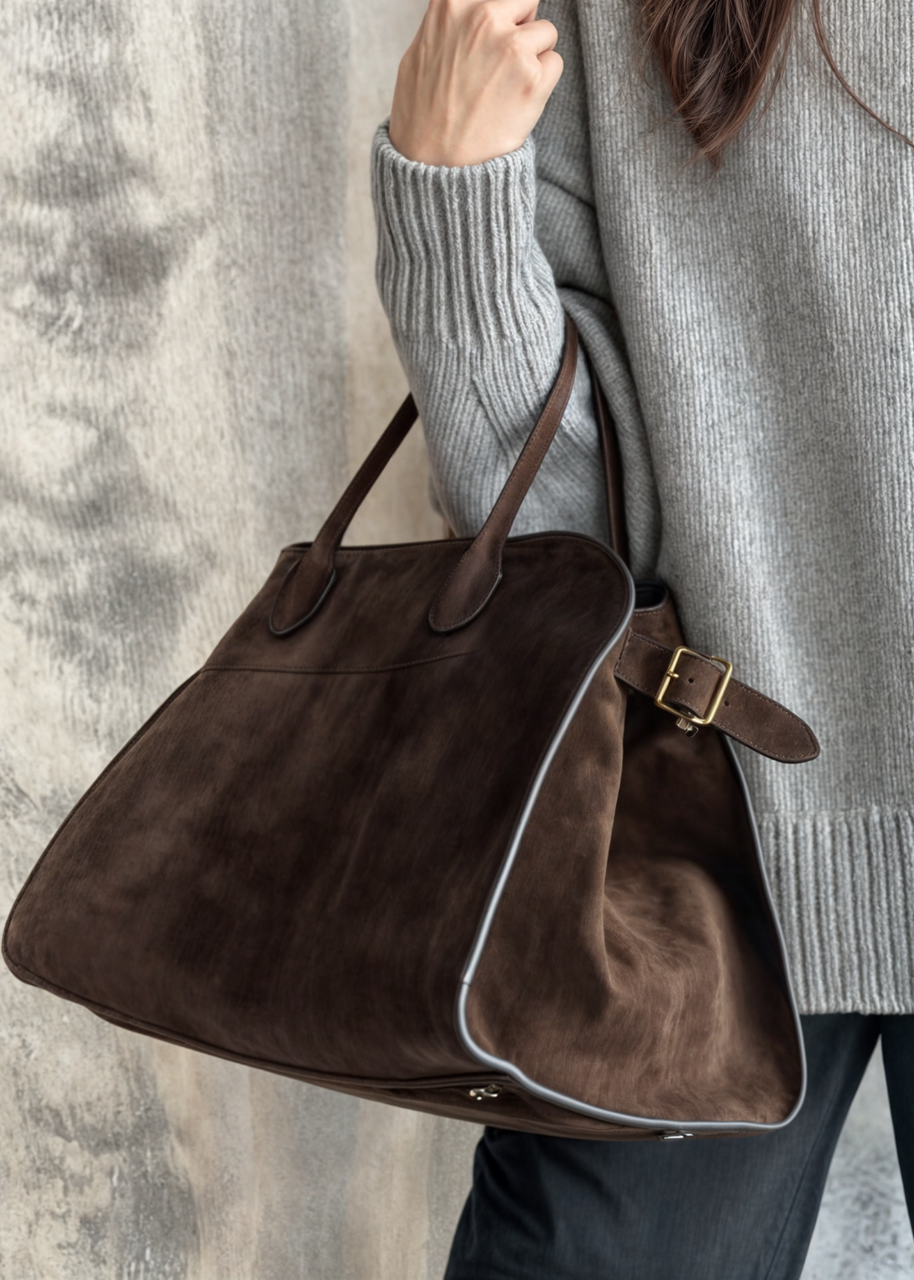 AURORA SUEDE SHOULDER BAG | BB