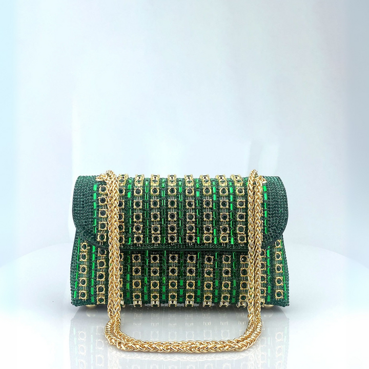 Jessie™ - Chic Chain Coloured Diamond Shoulder Bag