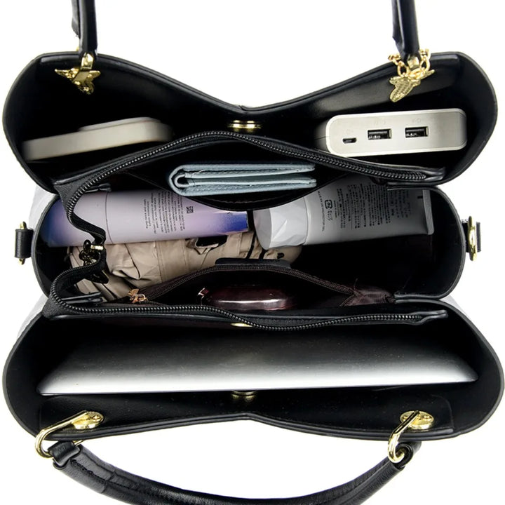 FELINA | BLACK SHOULDER BAG