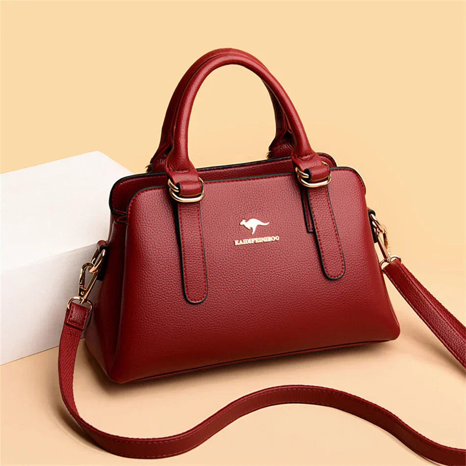 MARIA | BURGUNDY HANDBAG
