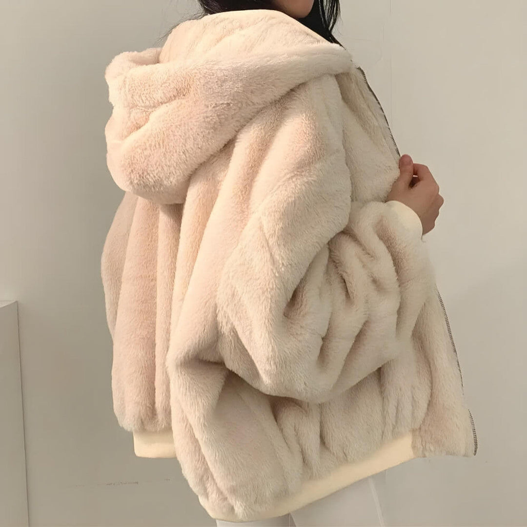 Rane™ - Reversible teddy wool hooded jacket